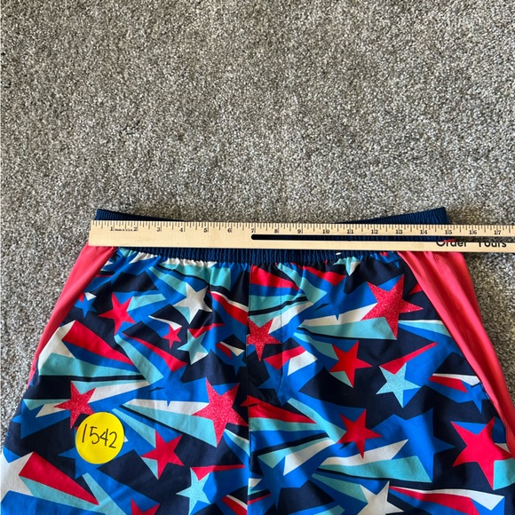 Chubbies swim trunks mens large red blue patriotic star drawstring beach - Picture 10 of 11